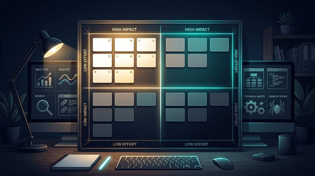 How to Prioritize SEO Tasks With an Impact-Effort Matrix